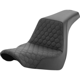 SADDLEMEN Honeycomb Step-Up Seat Harley Davidson FLSB / FXLR / FXLRS / FXLRST 1750-1923cc 18-25