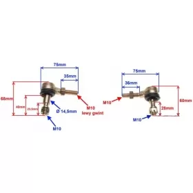 Steering tie rod set ATV AUTOMATIC 150cc M10/ M10