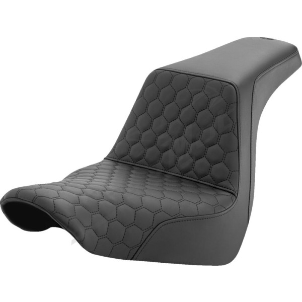 SADDLEMEN Honeycomb Step-Up Seat Harley Davidson FLSB / FXLR / FXLRS / FXLRST 1750-1923cc 18-25