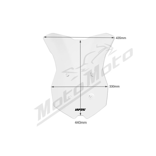 WRS KT006T Priekinis stiklas Skaidrus KTM Super Duke 1290 GT ABS 19-24
