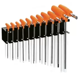 BETA Set of 11 Male 6 points T-Handle Wrenches with support
