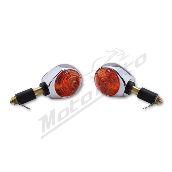 HIGHSIDER Smart Ochsenauge Universal bends chrome 2pcs