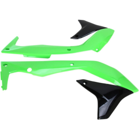 UFO Šoniniai Plastikai Kawasaki KX 450F 16-18 Žalia/Juoda