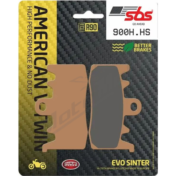 SBS HS Street Excel 900H.HS Sintered Front Brake Pads Harley Davidson / Indian 1200-1250cc 19-23