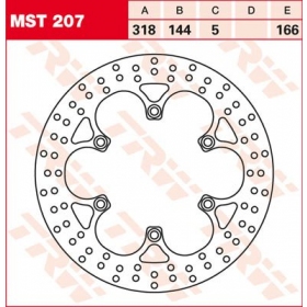 FRONT BRAKE DISC MST207 HONDA NT / NTV / ST / VF / VT 650-1100cc 1988-2002 1PC