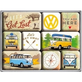 Set of magnets VW BULLI 2,2x2,2 / 4,5x2,2 9pcs.