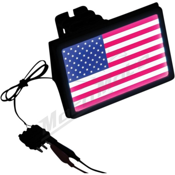 KURYAKYN Freedom Flag LED Receiver Hitch Cover