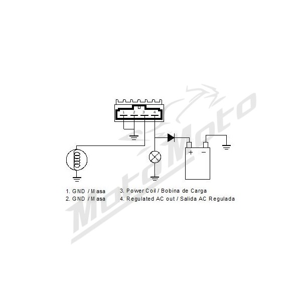 MOTOPLAT Regulator Malaguti / MBK / Yamaha 50 03-07