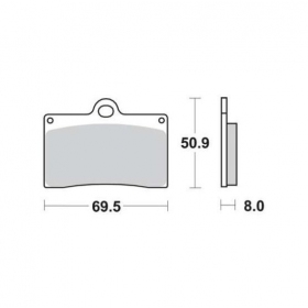 BRAKE PADS FERODO FRP408XRAC / MCB540 SPORT 