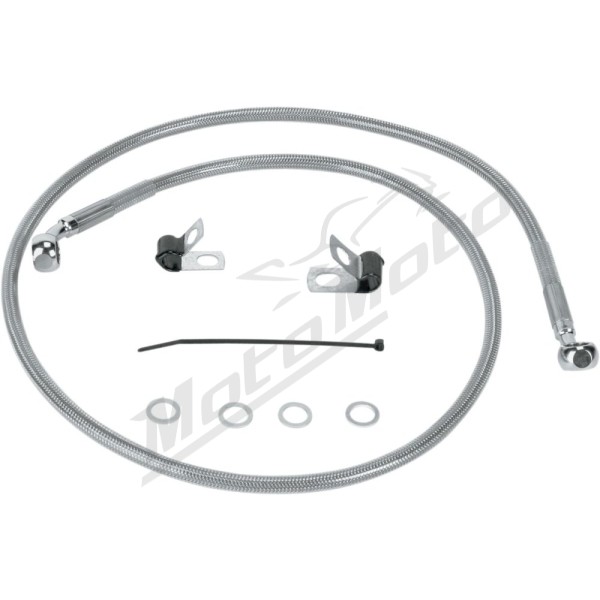 DRAG SPECIALTIES Stainless Steel Brake Line Kit Harley Davidson XL 883-1200cc 04-13