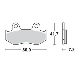 MOTO-MASTER Racing Brake Pads Offroad Honda ATC / TRX / XL / XR 125-600 83-00