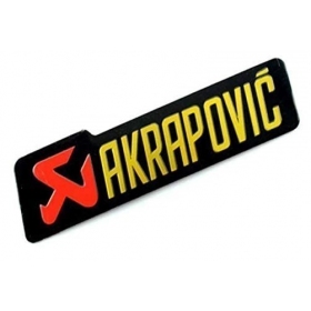 STICKER FOR MUFFLER ALUMINUM AKRAPOVIC 140x35mm