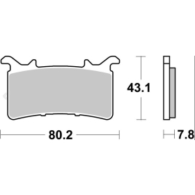 Sbs Brakepads Dual Sinter 2 BMW / Honda 1000cc 20-23
