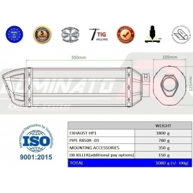 Exhaust kit Dominator HP1 BMW R850R 1994-2003