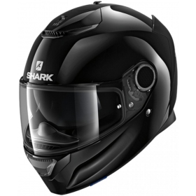 Shark Spartan Blank Black Glossy Full Face Helmet