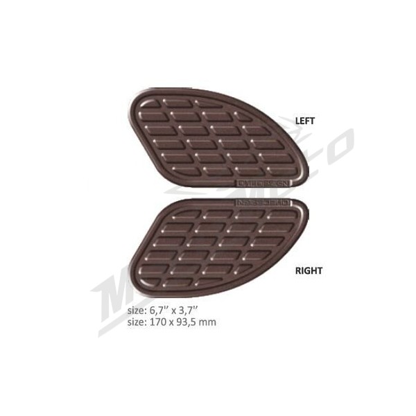 Side Tank pads Size: 6,7'' x 3,7'' universal ONEDESIGN 
