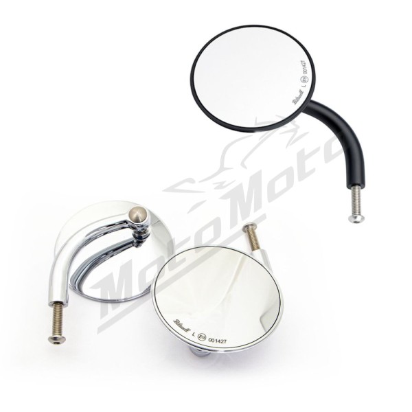 BILTWELL Utility Mirror Round Short Arm