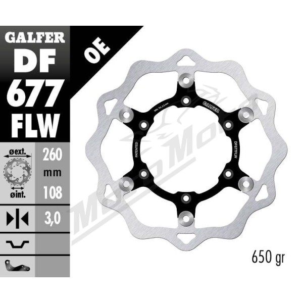 GALFER "Wave®" priekinis stabdžių diskas AJP / Beta / CCM / GasGas / Rieju 125-604cc 94-23