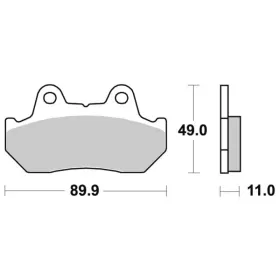 Sbs keraminės stabdžių trinkelės Honda CB / CBX / CM / CX / FT / GL / VF / VT / XBR / XLV 125-1200cc 81-90