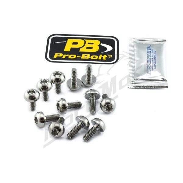 PRO BOLT Titanium Brake Rotor Mounting Bolt Kit Honda CB / CBF / CBR / CRF / NSA / VFR 600-1300cc 97-23