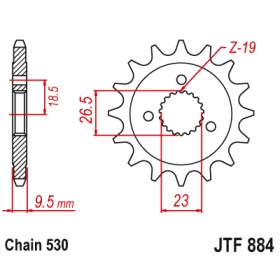 Front sprocket JTF884