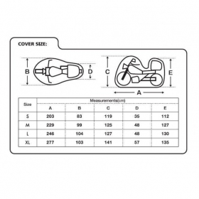 COVER FOR MOTORCYCLE OXFORD AQUATEX TOP BOX XL