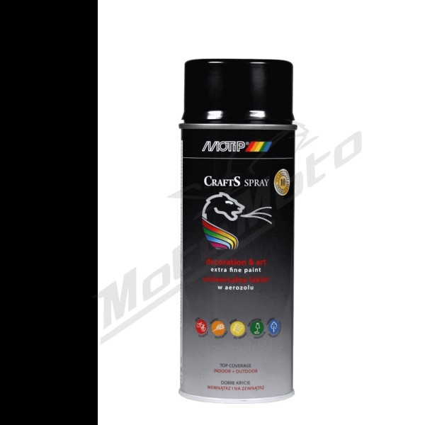 MOTIP Coloured paint CRAFTS RAL9005 MATT 400ml