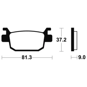 TECNIUM Scooter Organic Brake pads Honda / Peugeot / Benelli 125/350 07-25