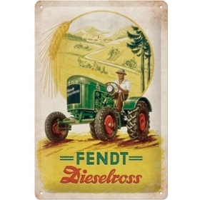 Metal tin sign FENDT DIESELROSS 20x30