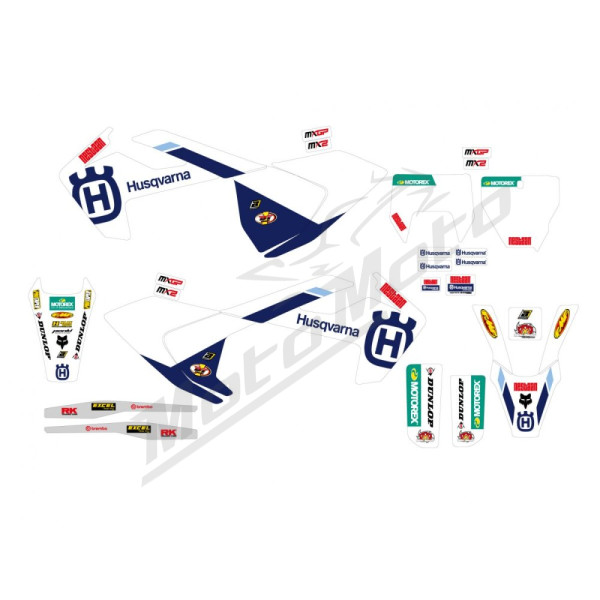 BLACKBIRD RACING FACTORY GRAFIK STICKER KIT Husqvarna FC / FE / TC / TE 125-501cc 16-19
