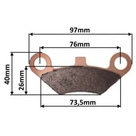 REAR BRAKE PADS FA453RX Sintered