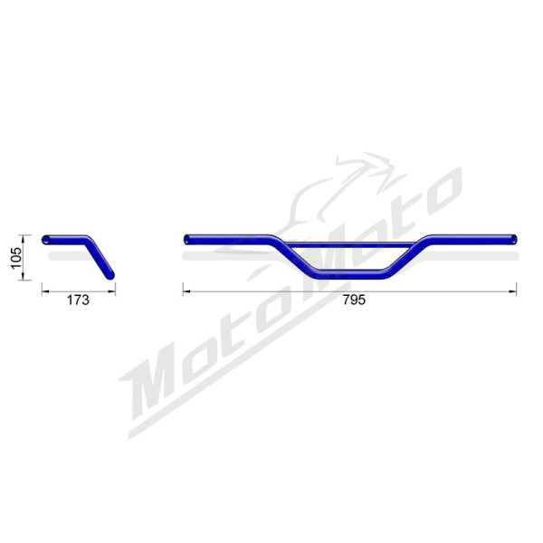 HIGHSIDER Pro Cross MX2 Vairas 794mm BMW / Honda / Yamaha 500-1150 76-23