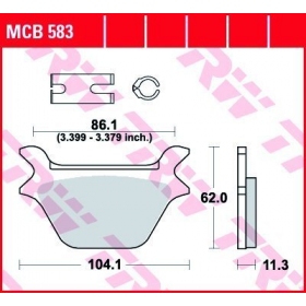 BRAKE PADS TRW MCB583 STANDARD