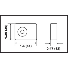 Perf anods variklio tvirtinimo dalis Suzuki 4-350HP / J/E