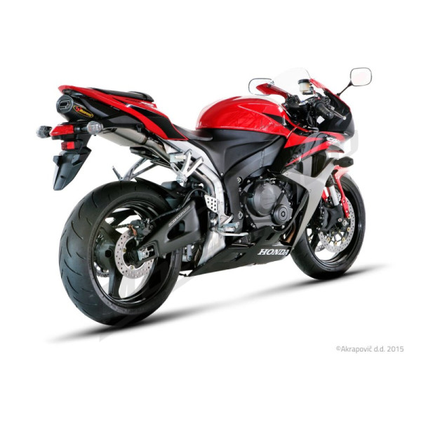 AKRAPOVIC Slip-On Line Muffler Titanium / Carbon Fiber Honda CBR 600RR 07-08