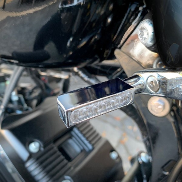 HEINZ BIKES Universalus posūkis/gabaritinė šviesa chromuotas 1vnt.