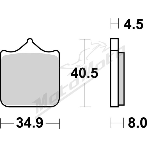 SBS DS Racing 870DS-2 Dual Sintered Brake Pads BMW S1000 R/RR 13-19