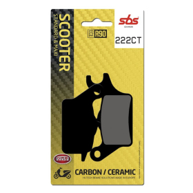 SBS CT Scooter Carbon Tech 222CT Organic Brake Pads Yamaha MW 125-300cc 14-22