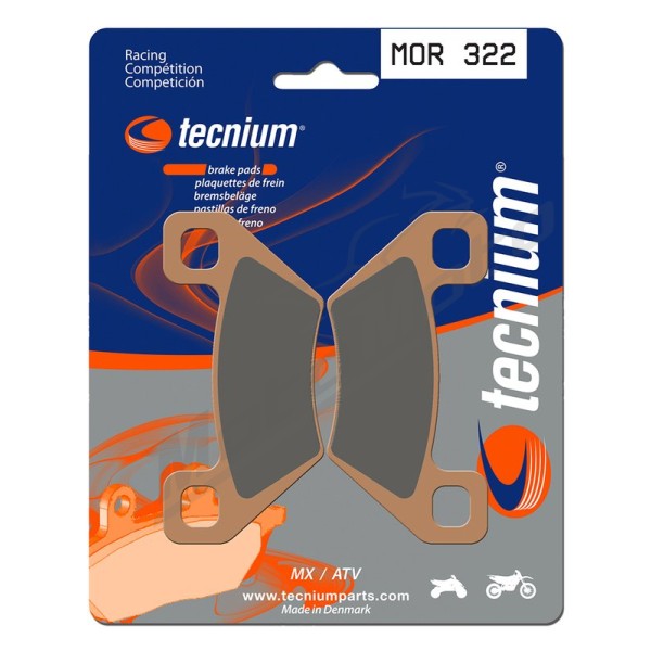 TECNIUM Racing MX/ATV Sintered Metal Brake pads MOR322 Arctic Cat / Polaris 300/1000 95-17