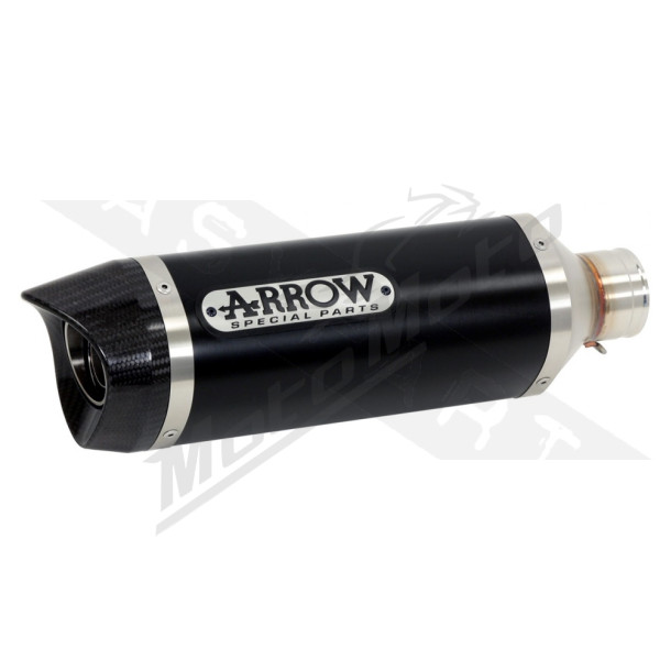 Muffler ARROW Urban Alu.Dark/Carbon Vespa Primavera / Sprint 125-150cc 20-23