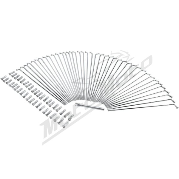 DRAG SPECIALTIES Chrome and Stainless Steel Spoke Set Harley Davidson FX / FXB / FXCW / FXCWC / FXD 883-1800cc 72-17