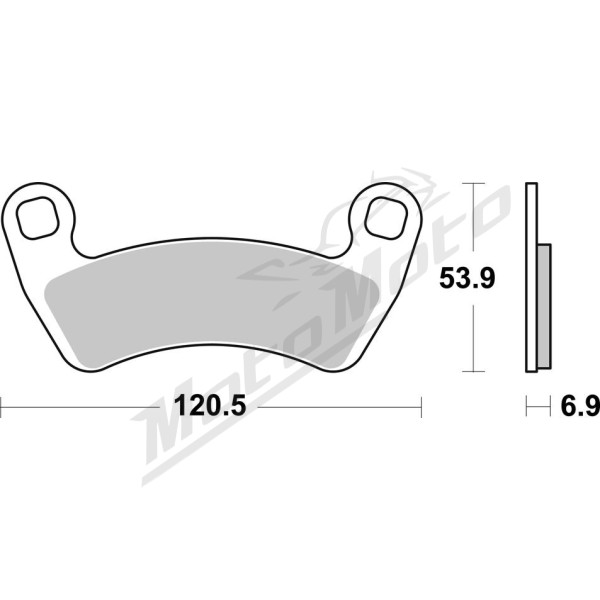 SBS RSI 978RSI Brake Pads Polaris RZR 1000-2000cc 20-25