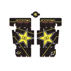 BLACKBIRD "Rockstar Energy radiatoriaus grotelių lipdukų rinkinys Beta RR 250-480cc 2007-2019