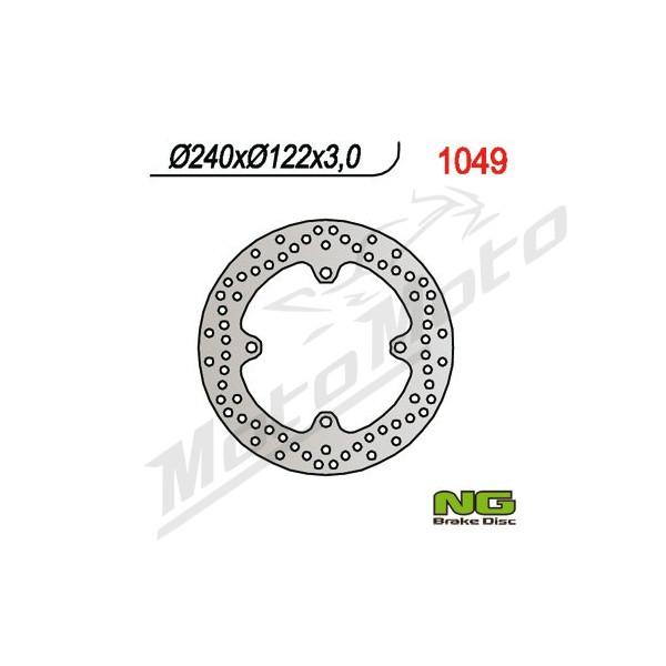 NG BRAKES Fixed Rear Brake Disc 240mm Honda / Suzuki 125-450cc 97-26