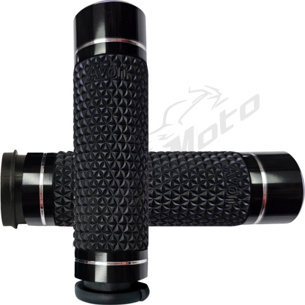 AVON GRIPS K25 Grips 25.4mm Black Harley Davidson FLTRX / FLHR / FLS / FLHC / FXST / FLHC 1584-1923 07-23