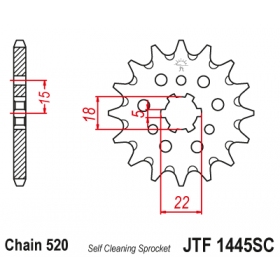 Front sprocket JTF1445SC