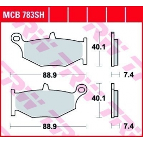 BRAKE PADS TRW MCB783SH SPORT