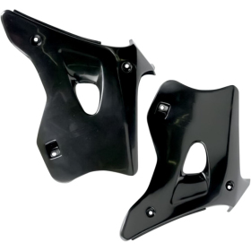 UFO Black Replacement Radiator Shrouds Kawasaki KX 125-250cc 94-98
