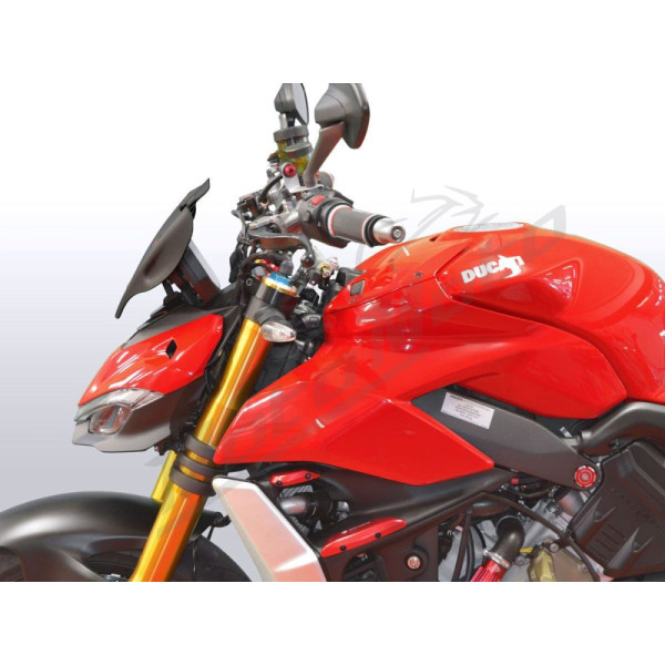 WRS SPORT Priekinis stiklas Matinis Juodas Ducati Streetfighter V4 1100cc 20-24