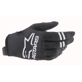 Alpinestars Radar tekstilinės pirštinės juoda/balta